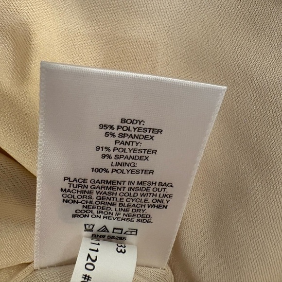 Express Body Contour sequine sleeveless beige bodysuit size large NWT - Picture 5 of 6